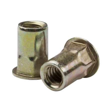 G.L. HUYETT Rivet Nut, M6-1.00 Thread Size, 120.96 mm Flange Dia., 14.86 mm L, Steel BTI-CAH2-610-4.2/B1